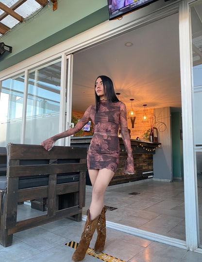 Vestido en malla Miguel Ángel