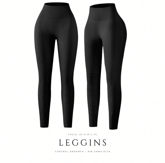 Leggins en rib gama alta