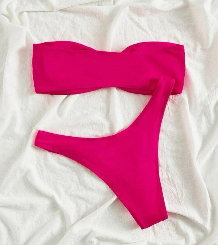 Vestido de baño fucsia
