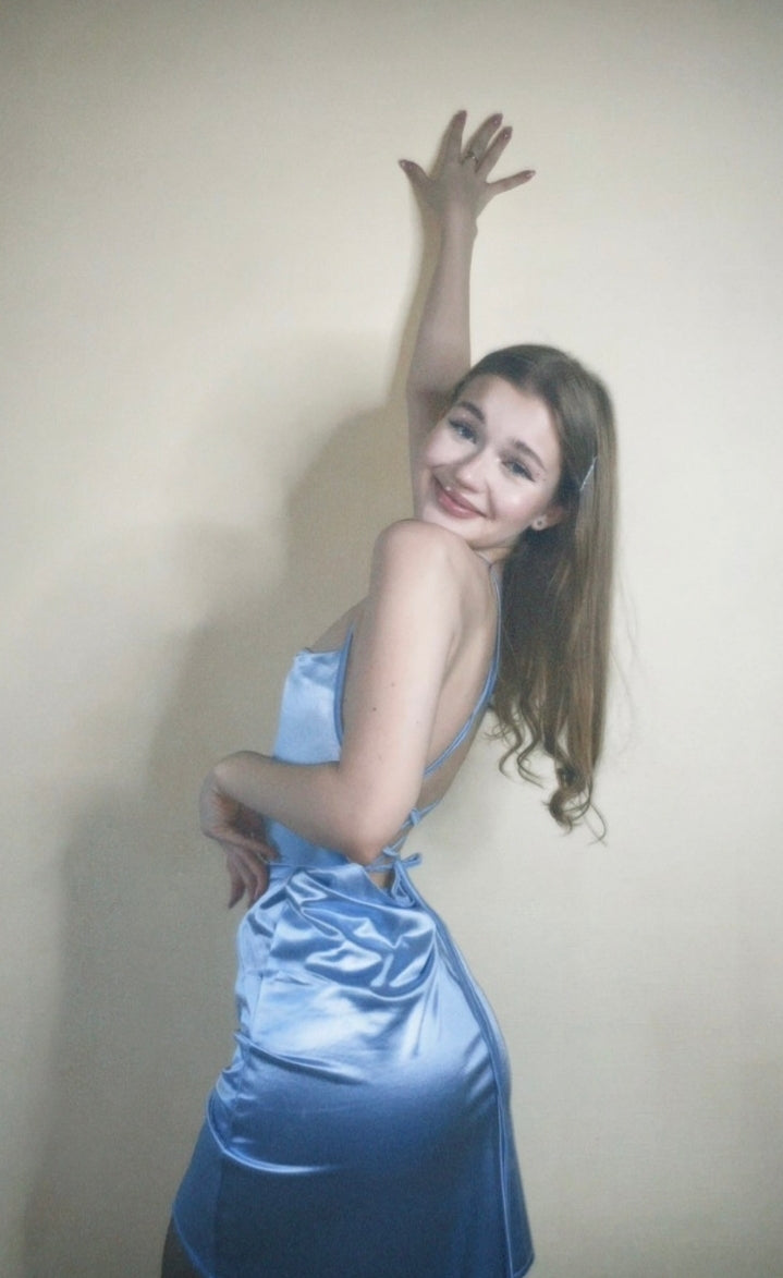 Vestido mía - Azul cielo