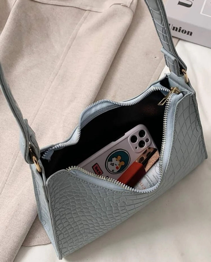 Bolso baguette blue