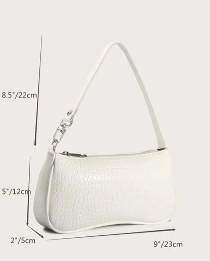 Bolso baguette blanco