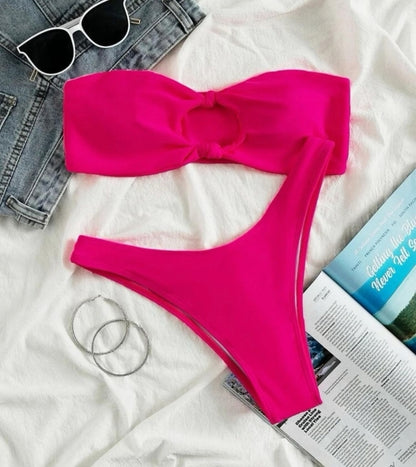 Vestido de baño fucsia