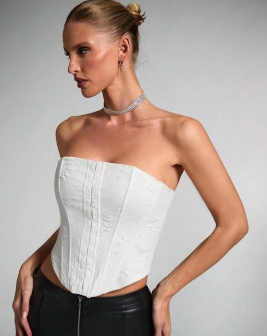 Corset floral lace