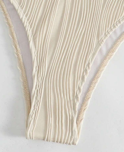 Bikini con aro unicolor