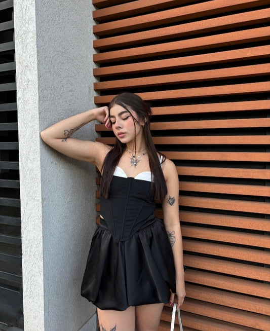 Corset bicolor