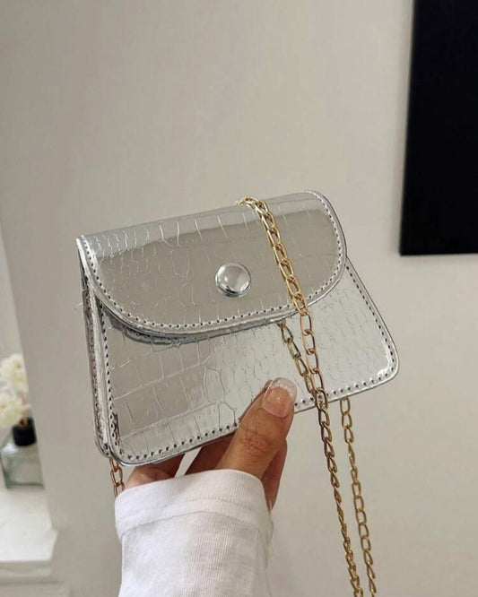 Mini bolso silver