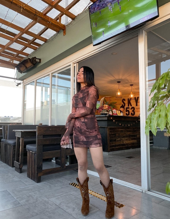 Vestido en malla Miguel Ángel